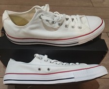 New CONVERSE ALL STAR Chuck Taylor Low Mens Optical White M7652.  Sz. M10 W12