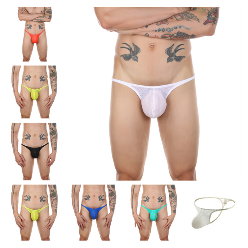 Men Underwear Mens Ice Silk Briefs Lingerie Male Panties Underpants Comfort