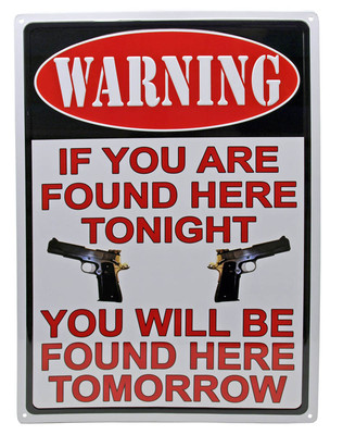 ''IF YOU ARE FOUND HERE TONIGHT''Large Metal Sign ManCave Humor indoor/outdoor 