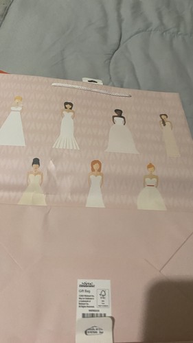 Gift Bags For Bridal Shower /WeddingLot Of 2 Pink Never Used Small Markings - Picture 4 of 8