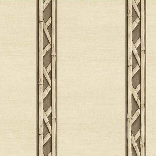 Brown and Dark Brown Alternating Faux Leather Look Stripe Wallpaper AZ5263
