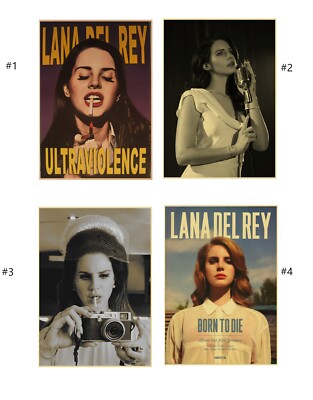 Singer Lana Del Rey Vintage Poster Prints Set 1 ( Born To Die