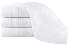 REGAL RUBY 4 Pieces Washcloths Bath Linen Set Quick-Dry, Highly Absorbent