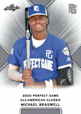 MICHAEL BRASWELL 2020 LEAF PERFECT GAME 