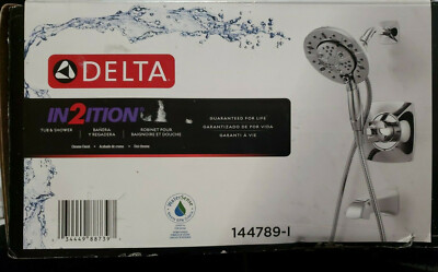 Delta Vesna In2ition 4-Spray Two-in-One Tub and Shower/Handshower in Chrome