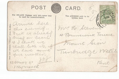 Postcard Weymouth from the Nothe Dorset England - Picture 2 of 2