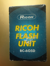 Ricoh Vintage Camera Flash Unit BC-605 in The Box with Case Manual Made in Japan