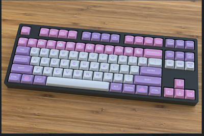 New DSA Hana Custom Keycap Set Drop Mass Kit Forum Japanese Prefectures Pink