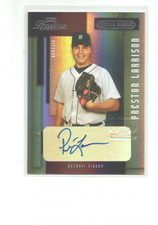 2004 PLAYOFF PRESTIGE XTRA BASES PURPLE AUTOGRAPHS #73 PRESTON LARRISON 