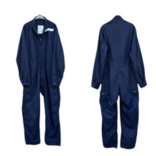 Men's Vintage British 1980s Royal Navy Blue General Service Coveralls Size S/M