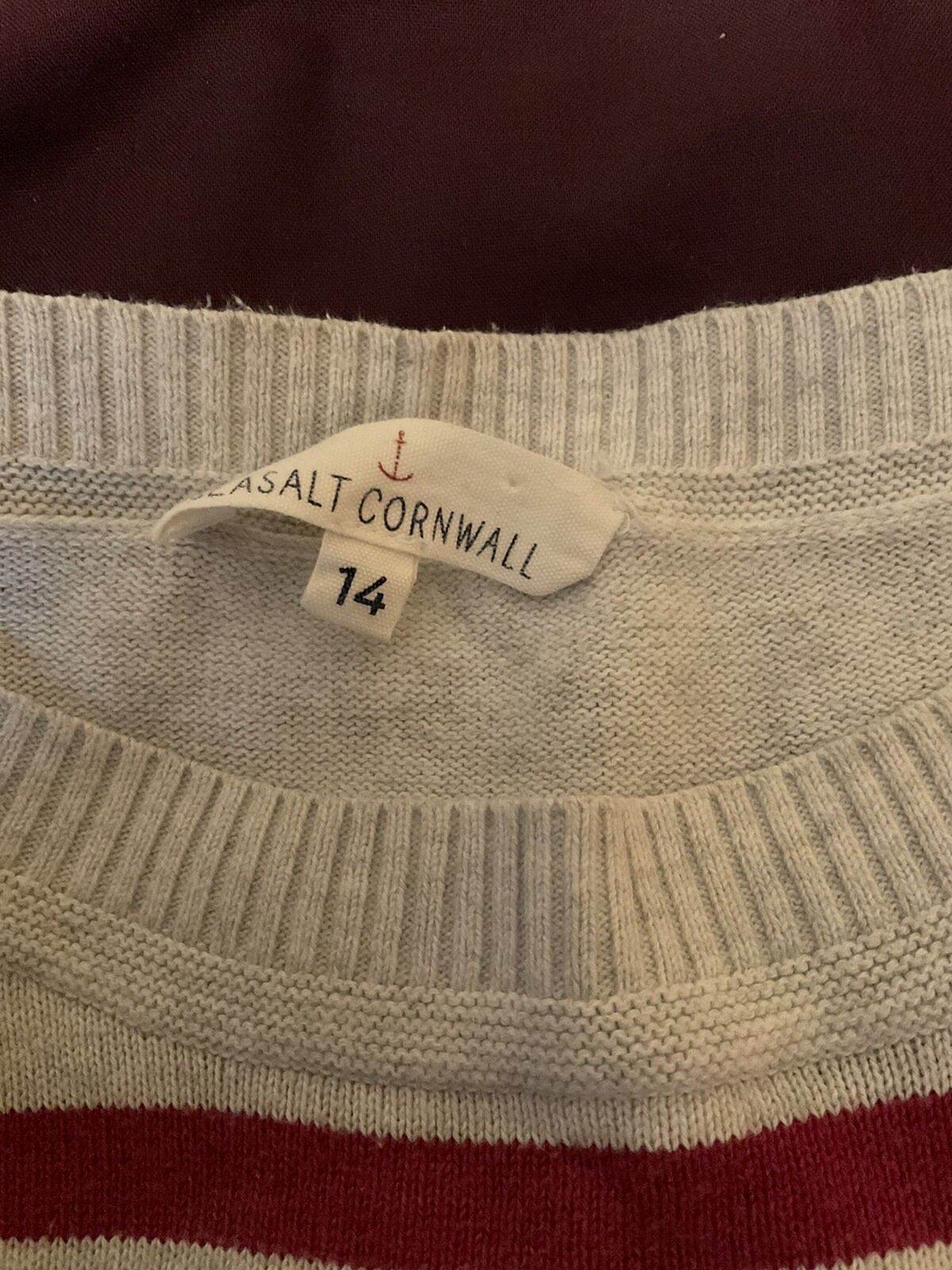 Sea Salt Ladies Speckled Wood Jumper Size 14 Multicolour 100