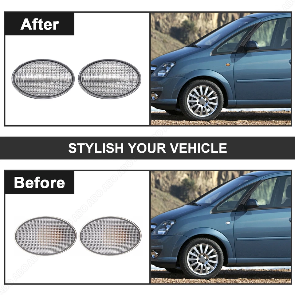 Frecce Laterali Led Frecce Per Opel Astra F Corsa B Corsa C Meriva Calibra Tigra - Immagine 4 di 4