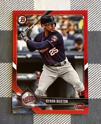 2018 Bowman Byron Buxton Red 3/5 - Minnesota Twins - #54