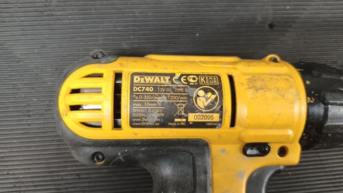 DeWalt DC740 12V Cordless Drill/Driver - Used, Tested, Fully Working, Scratches - 第 3/8 張圖片