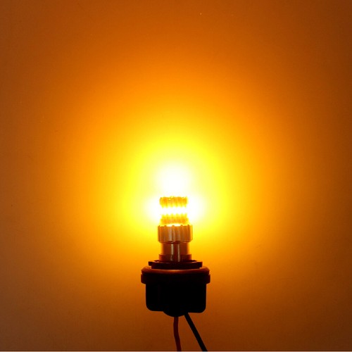 2X 1156 7506 Amber Yellow LED Turn Signal Indicator Light Bulb CANBUS BA15S P21W - Picture 8 of 8