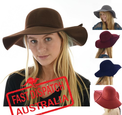 Ladies Women Race Fashion WIDE BRIM 