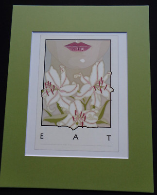 9th Birthday Chez Panisse EAT Alice  Waters David Lance Goines Art Print Matted