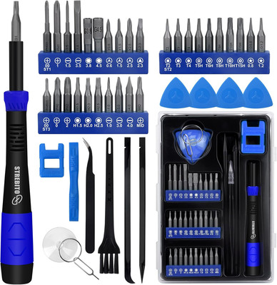 STREBITO Small Precision Screwdriver Set with Torx T5, T6, T8, Y00, P5, Blue