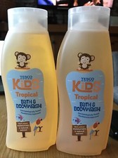 Tesco Kids Topical Bath & Bodywash 500ml X 2
