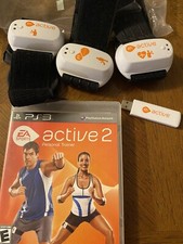 EA Sports Active 2: PlayStation 3 Game, Adapter, And 3 Straps: Quick Shipping