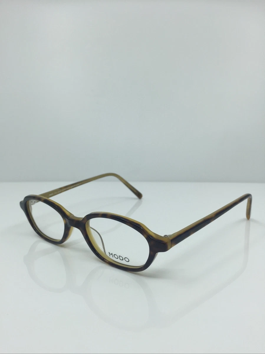 Vintage 90’s MODO Tortoiseshell‎ Y2K Eyeglass Frames 46-18-143mm Japan Vintage Round Eyeglass Frames: Black Tortoiseshell, Unisex  main image 2