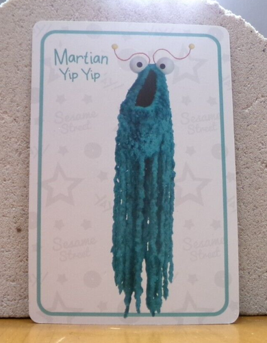 123 SESAME STREET OVERSIZE 3" X 4 1/2" PLAYING TRADING CARD - MARTIAN YIP YIP - Picture 1 of 2