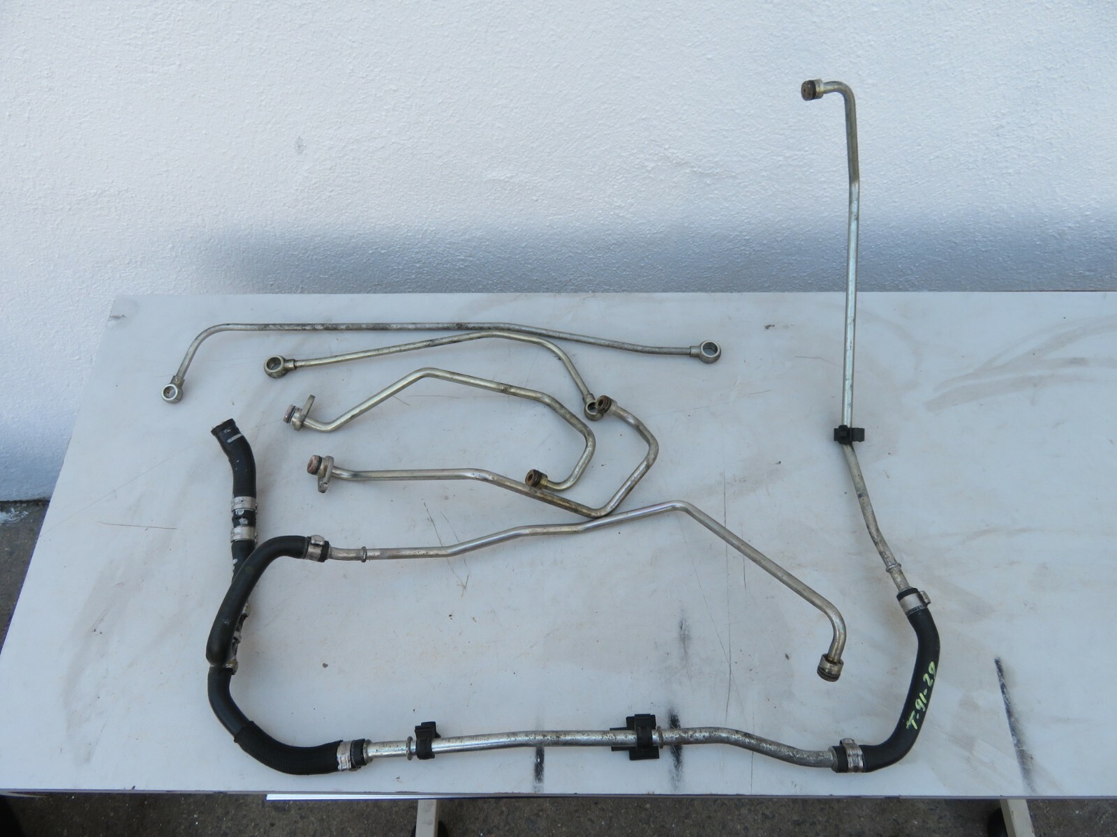 2014 - 2017 MASERATI GHIBLI 3.0L V6 TURBO TURBOCHARGER LINE PIPE HOSE SET OEM