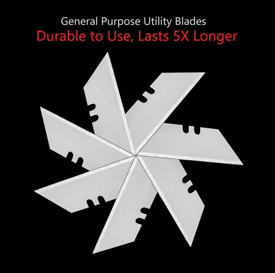 50 Replacement For Stanley Utilty Knife Blades Razor Refill Standard ...