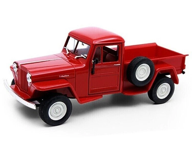 Welly  1947 Jeep Willys Pickup Truck 1:24 Diecast Model Toy Car 24116 4D - Image 2 of 3