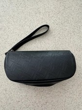 Oakley Soft Shell Case Zipper Sunglasses Eye Glasses Black Logo Wristlet Strap