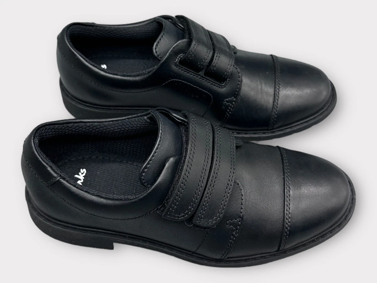 Clarks Scala Skye K Black Leather Kids Shoes Size UK 12.5 Fit G EU