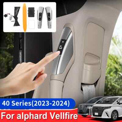 For 24-25 Toyota Alphard Vellfire Door Handle Auto Open Close Button Accessories
