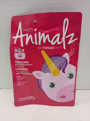 5X Pretty Animalz Masque Bar UNICORN ANTI-IMPERFECTION Sheet Mask SOOTHING