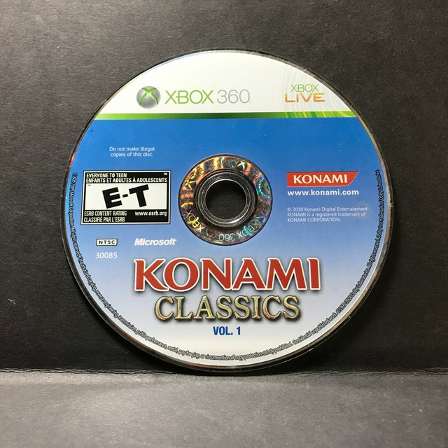 Konami Classics: Vol. 1 (Microsoft Xbox 360, 2009) - Disc Only # 42220