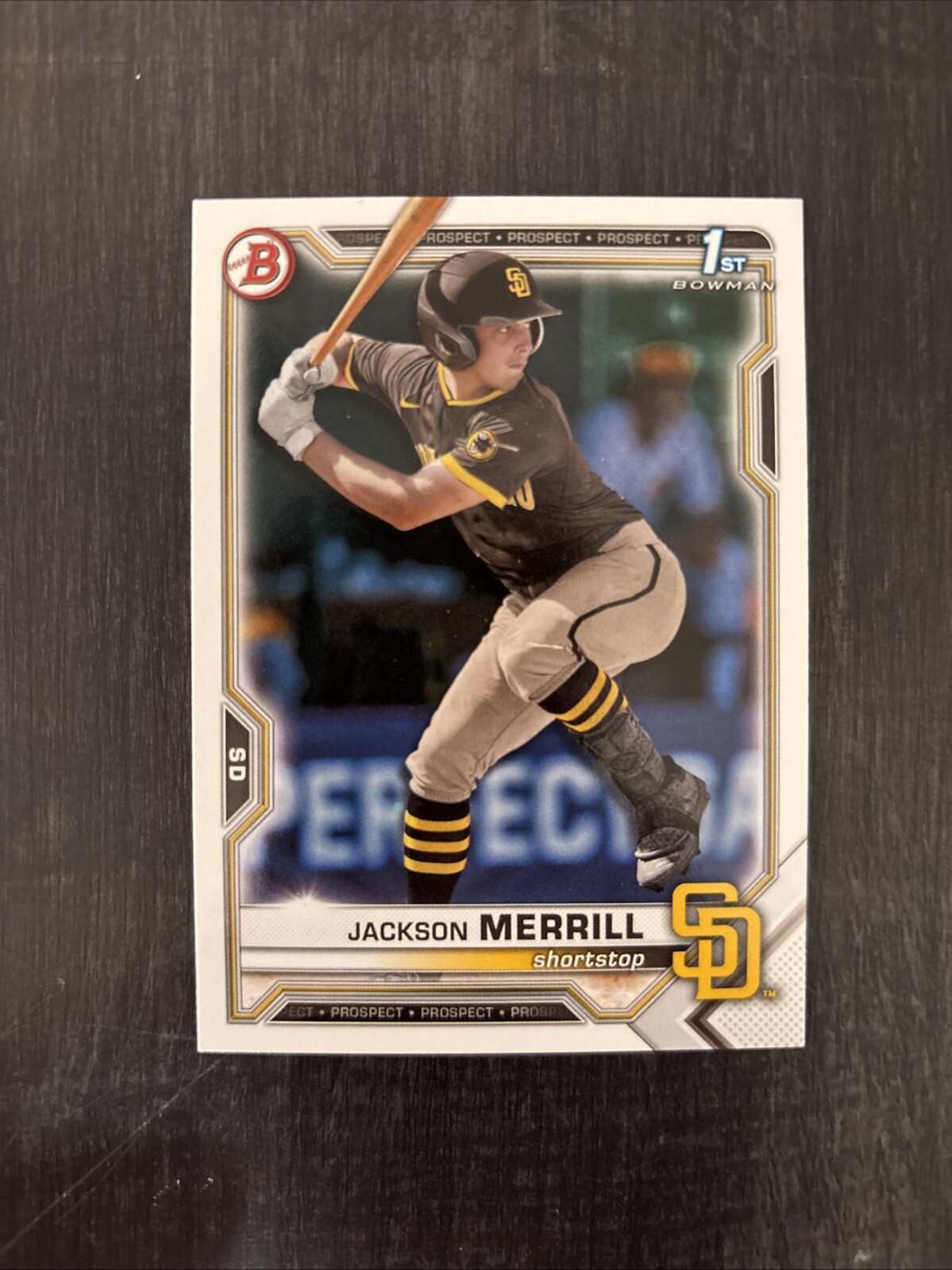 2021 BOWMAN DRAFT JACKSON MERRILL 1ST BOWMAN RC #BD-119 PADRES 🔥