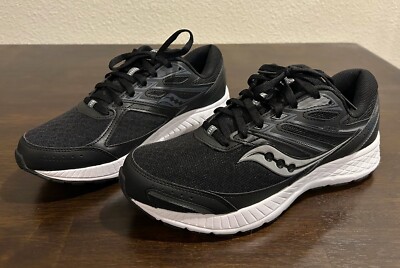 Saucony Cohesion 13 Womens size 11 W Black/White Running/Walking Shoe