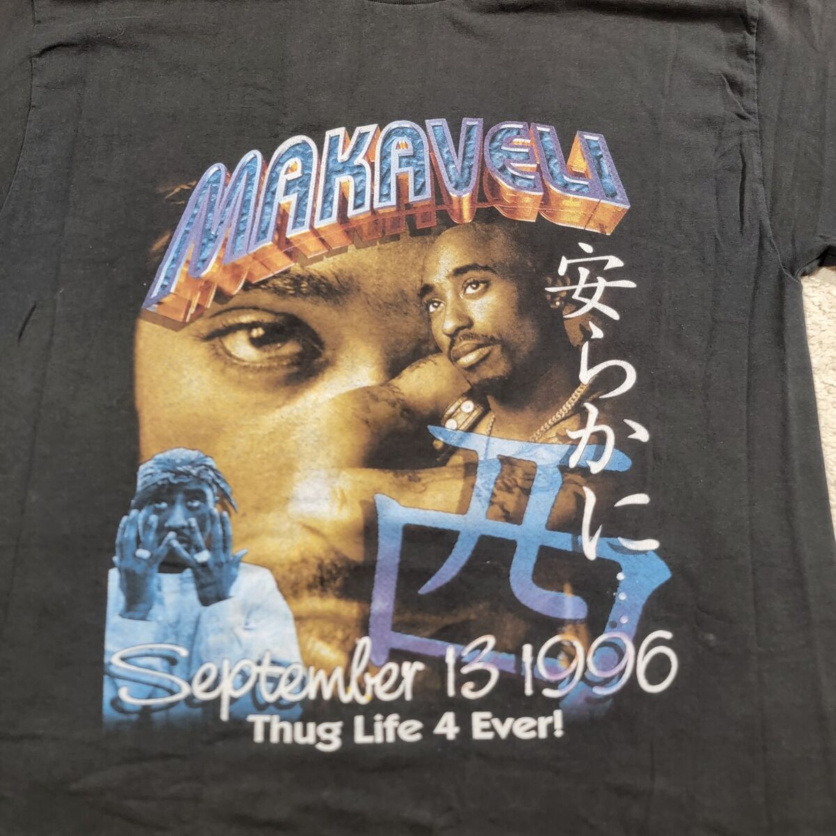 Vintage Tupac Shakur 2Pac Memorial Rap T Shirt Bootleg Size Vintage Tupac Shakur 2Pac Memorial Rap T Shirt Bootleg Size