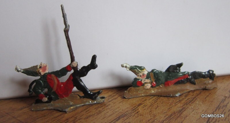 Plats d'étain de hussards en mirlitons. - Maquettes et Figurines