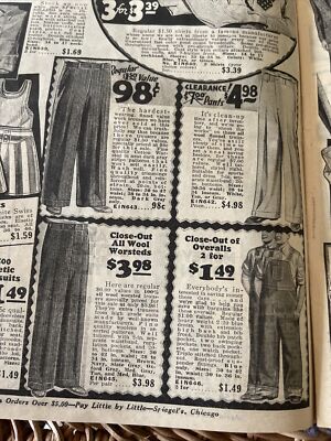 Vintage 1920s-30 Era Spiegel Catalog Clothing Home Goods