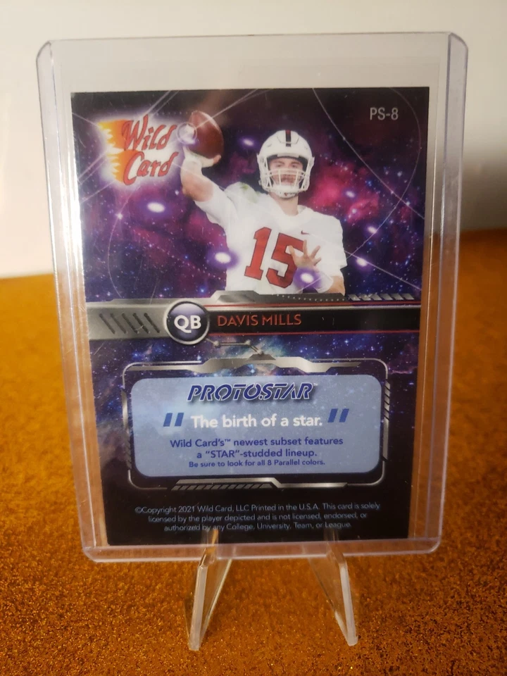 2021 Wild Card Alumination DAVIS MILLS RC Rookie ProtoStar SSP #D/20  - Image 2 of 2