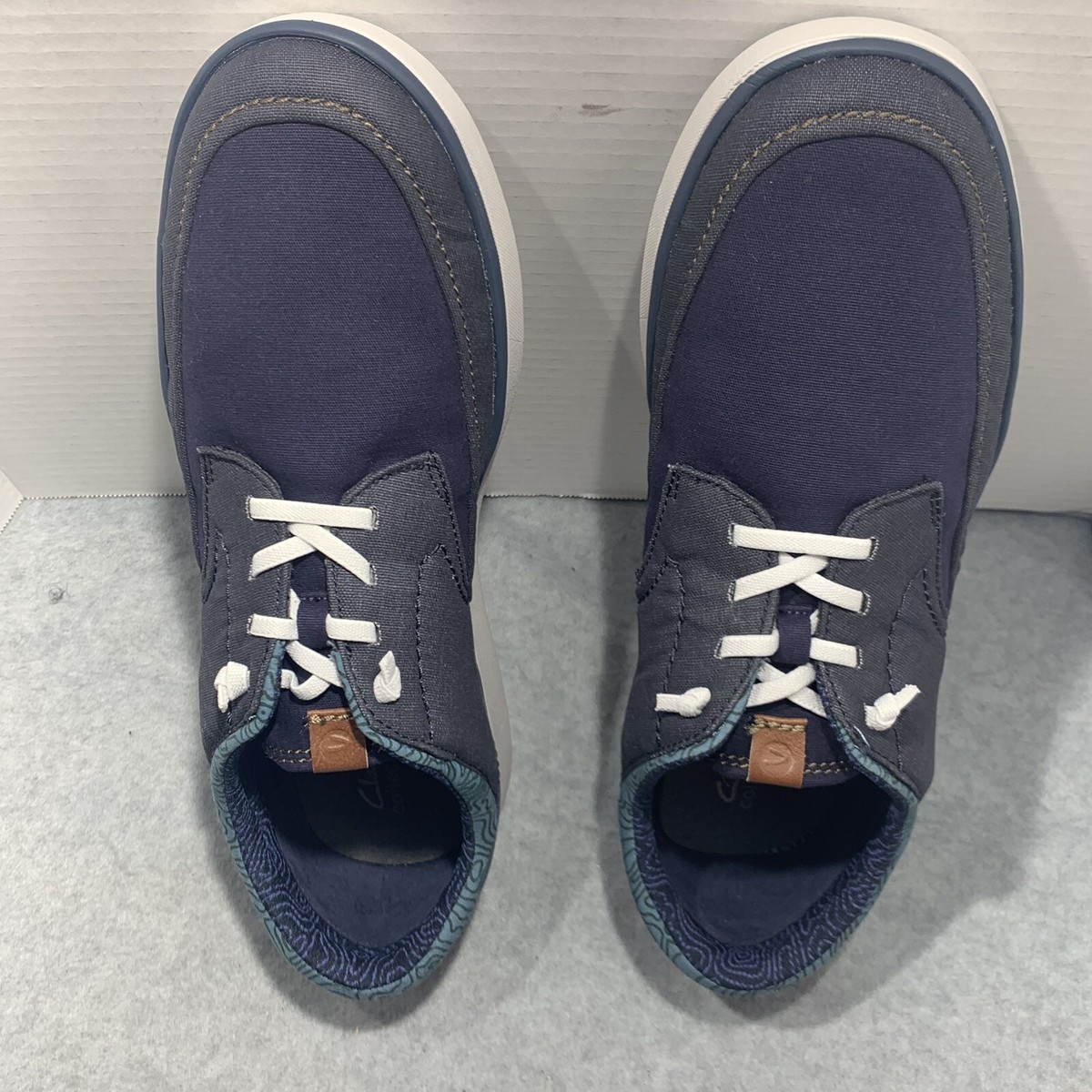 Clarks collection mens Blue suede Sneaker Shoes size 13  display picture 2