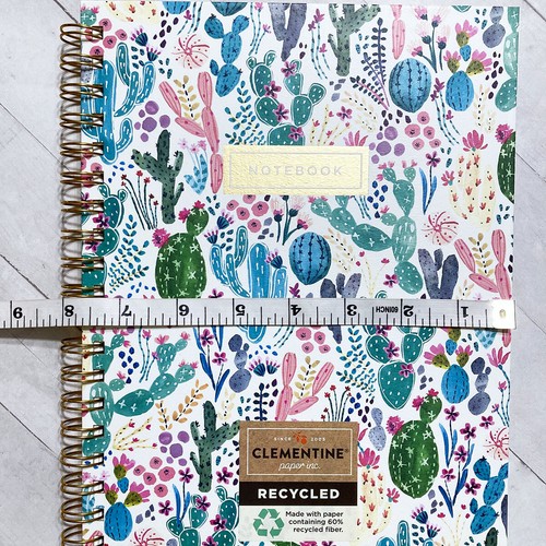 Flower Notebook Spiral Journal Hardcover 10" Large Colorful Floral - Picture 23 of 96