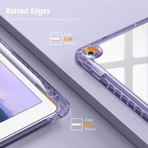 Slim Case For iPad 9th 8th 7th 10.2 inch Shockproof Cover with Clear Back Shell - Picture 7 of 26