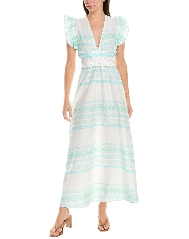 Robe à Rayures Sail To Sable En Vert Menthe - Taille XS, Neuve Avec étiquettes