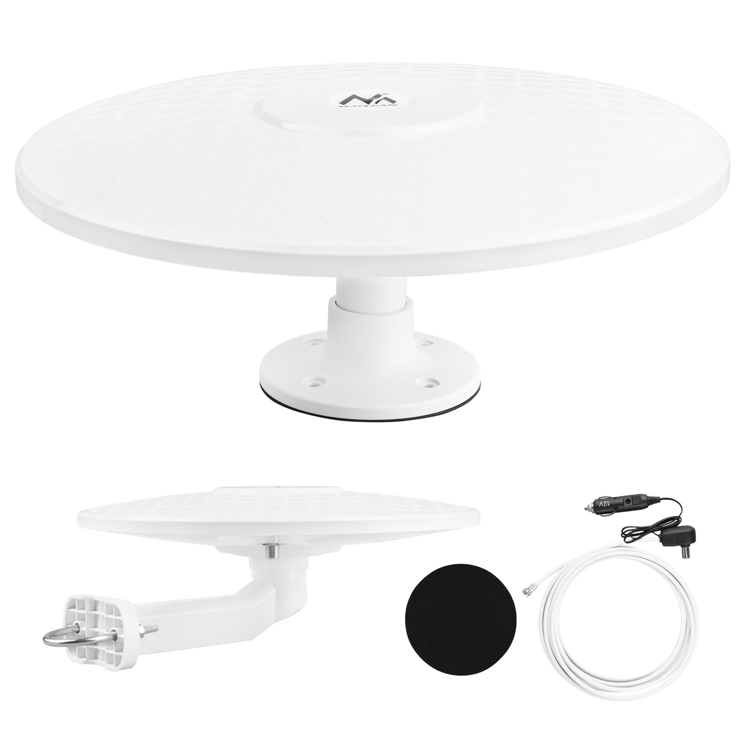 Antenne DVB-T2 HEVC Maclean MCTV-103 omnidirectionnelle 12V