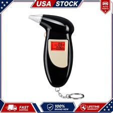 Digital LCD Police Breath Breathalyzer Test Alcohol Tester Fast and Accurate