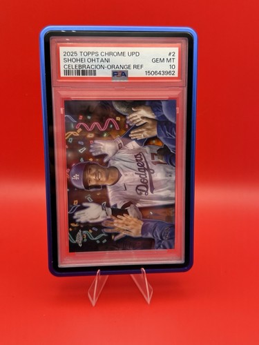 2025 Topps Chrome Update Shohei Ohtani Celebration Orange Refractor /25 #CT-2 💎