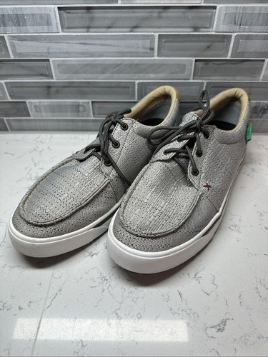 HOOEY by Twisted X Herren Eco TWX antibakterielle Freizeitschuhe Größe 9,5 M grau & hellbraun - Bild 2 von 20