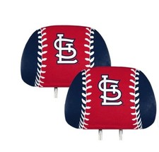 St Louis Cardinals MLB Baseball Car Headrest Covers Set of 2 Logo On Both Side