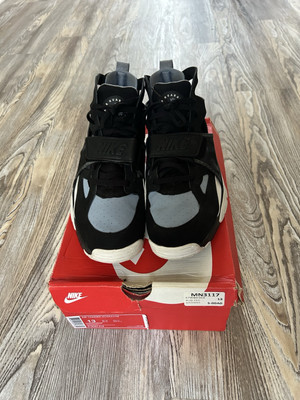 Size 13 - Rare Nike Air Trainer Huarache Cool Blue Black White Vintage OG Box